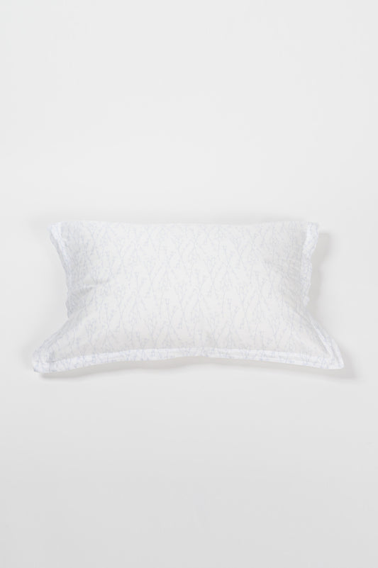 Örngott 50x90cm vitt med blått tryck